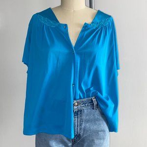 Vintage 1980s Vassarette Pajama Top